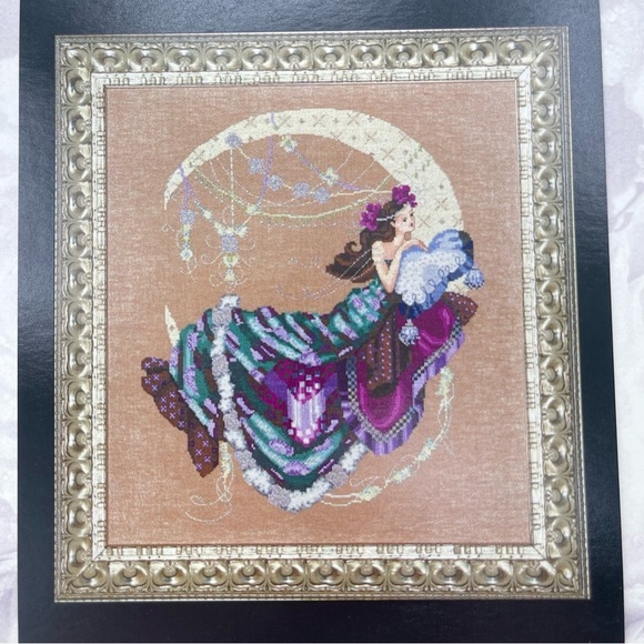 Mirabilia Designs Moon Flowers Vintage Fairy Cross Stitch Pattern Nora Corbett - Picture 2 of 5